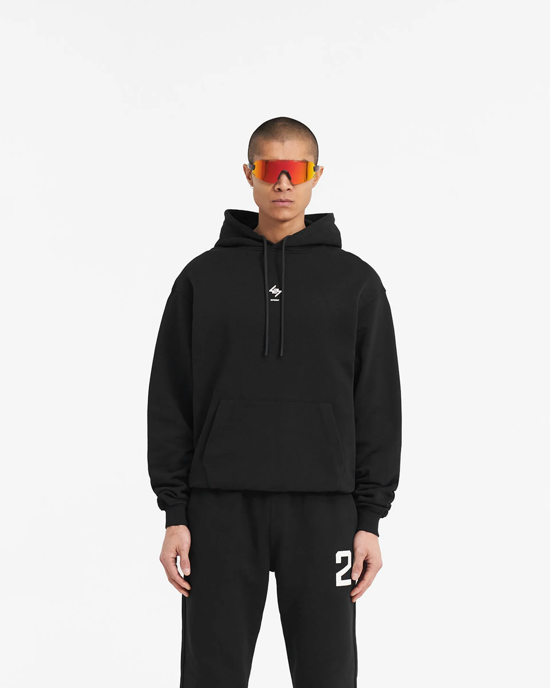 247 Oversized Hoodie - Jet Black