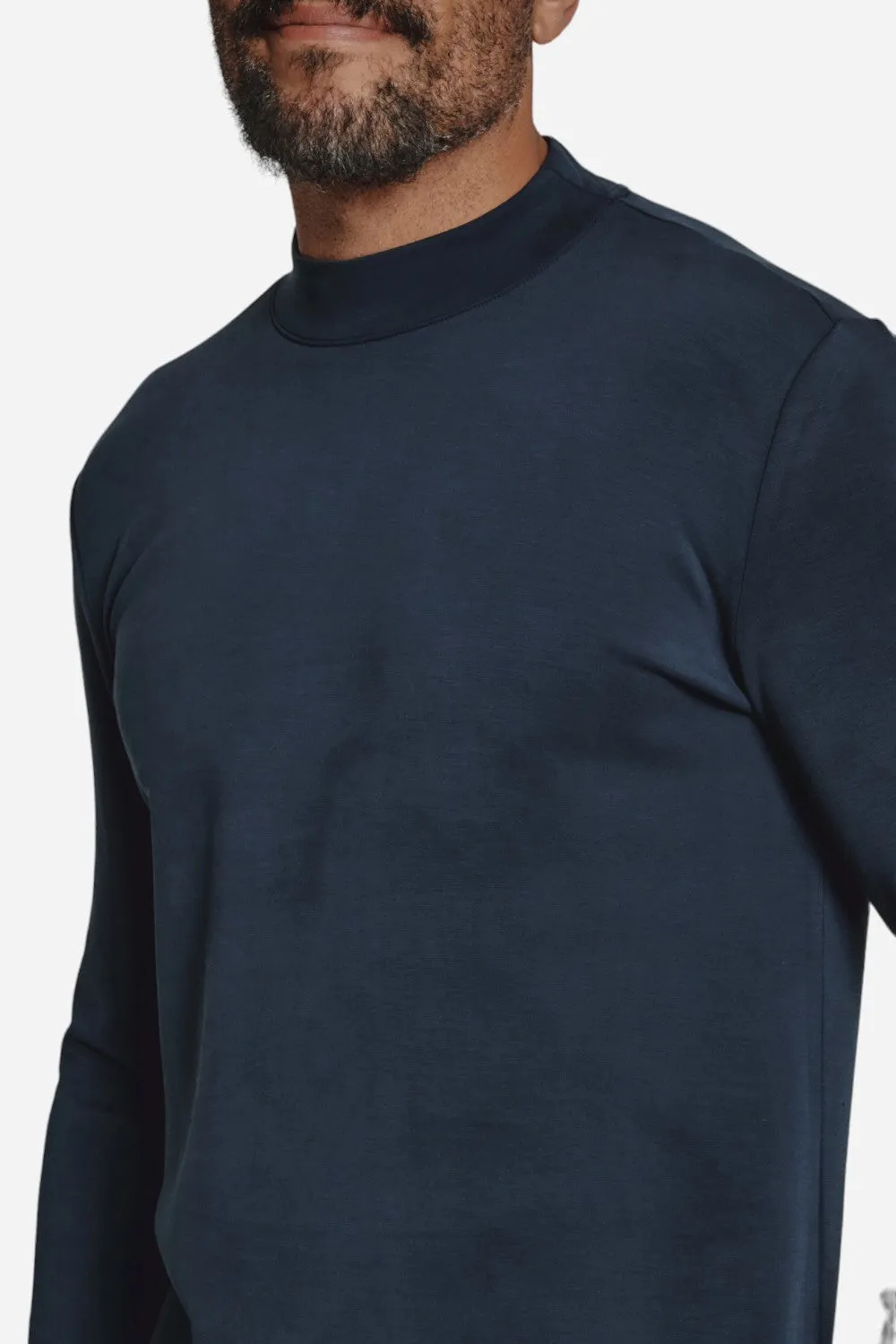 7 Diamonds Rev Mock Neck Navy