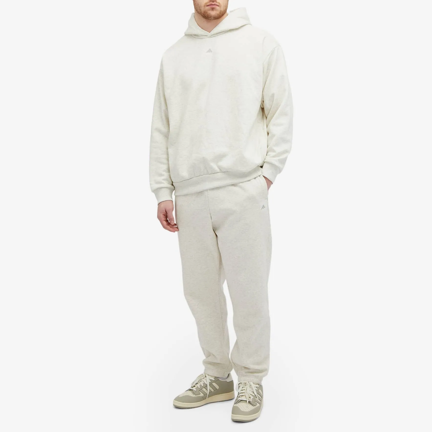 Adidas Basketball Joggers, Creamy White