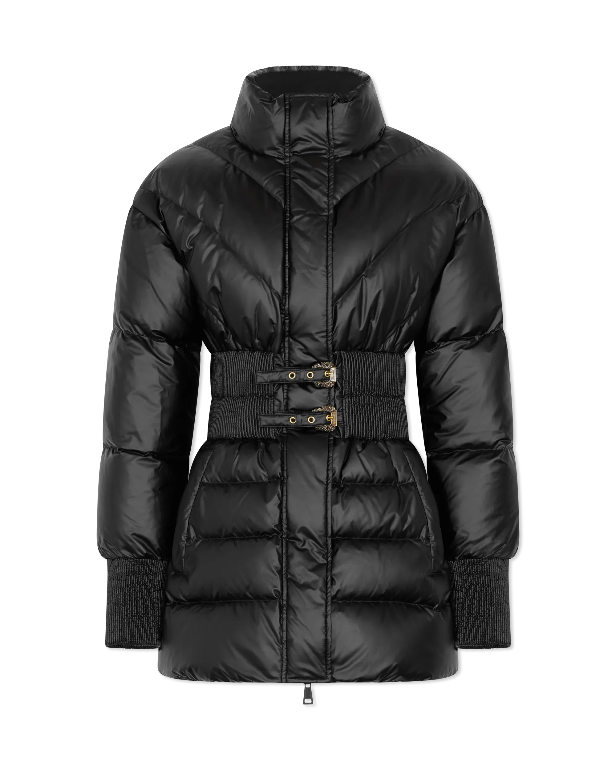 Baroque-Buckle Puffer Jacket