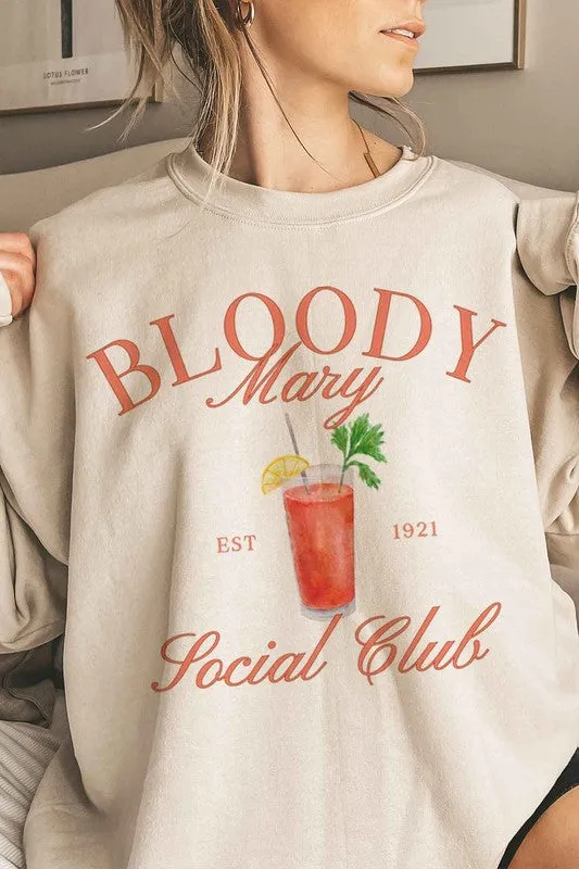 BLOODY MARY SOCIAL CLUB OVERSIZED SWEATSHIRT