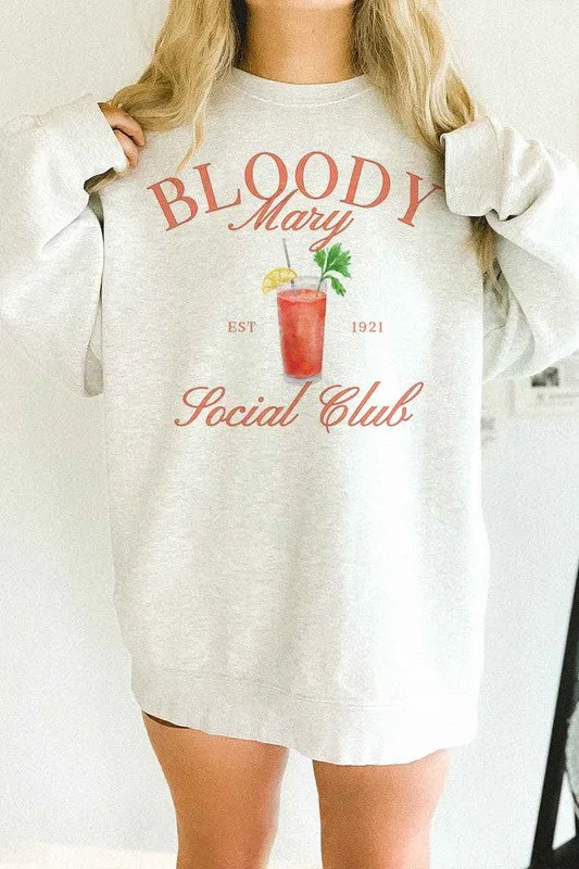 BLOODY MARY SOCIAL CLUB OVERSIZED SWEATSHIRT