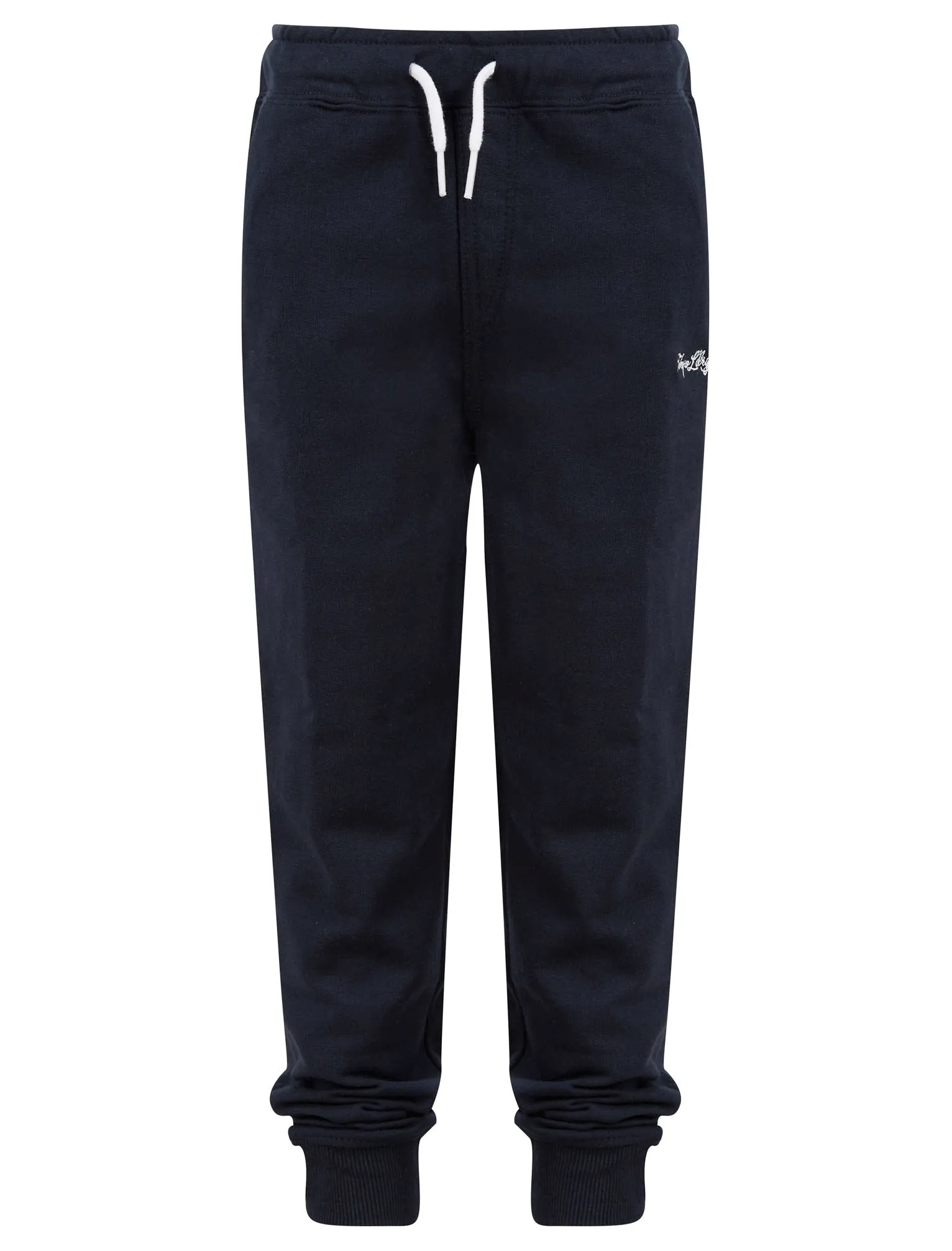 Boy's Pillar (2 Pack) Cotton Rich Cuffed Joggers Set in Light Grey Marl / Navy - Tokyo Laundry Kids (5-13yrs)