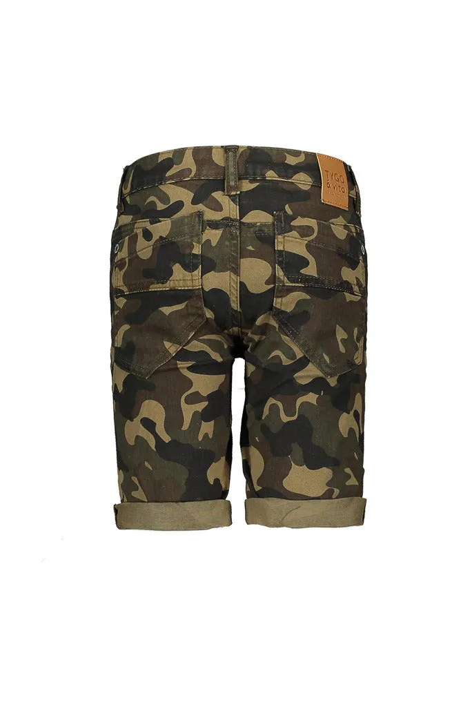 Camo Stretch Twill Shorts