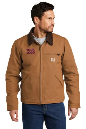 Carhartt Duck Detroit Branded Jackets, Carhartt Brown