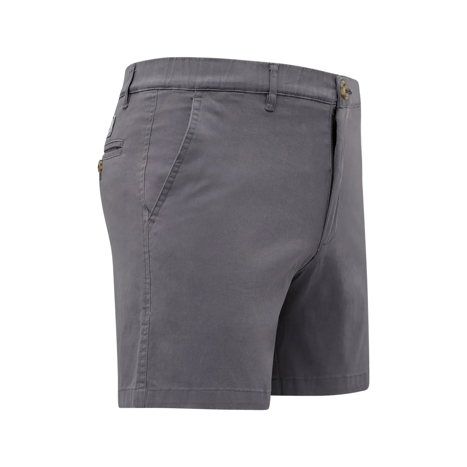 Charcoal 5.5" Cotton Stretch Short