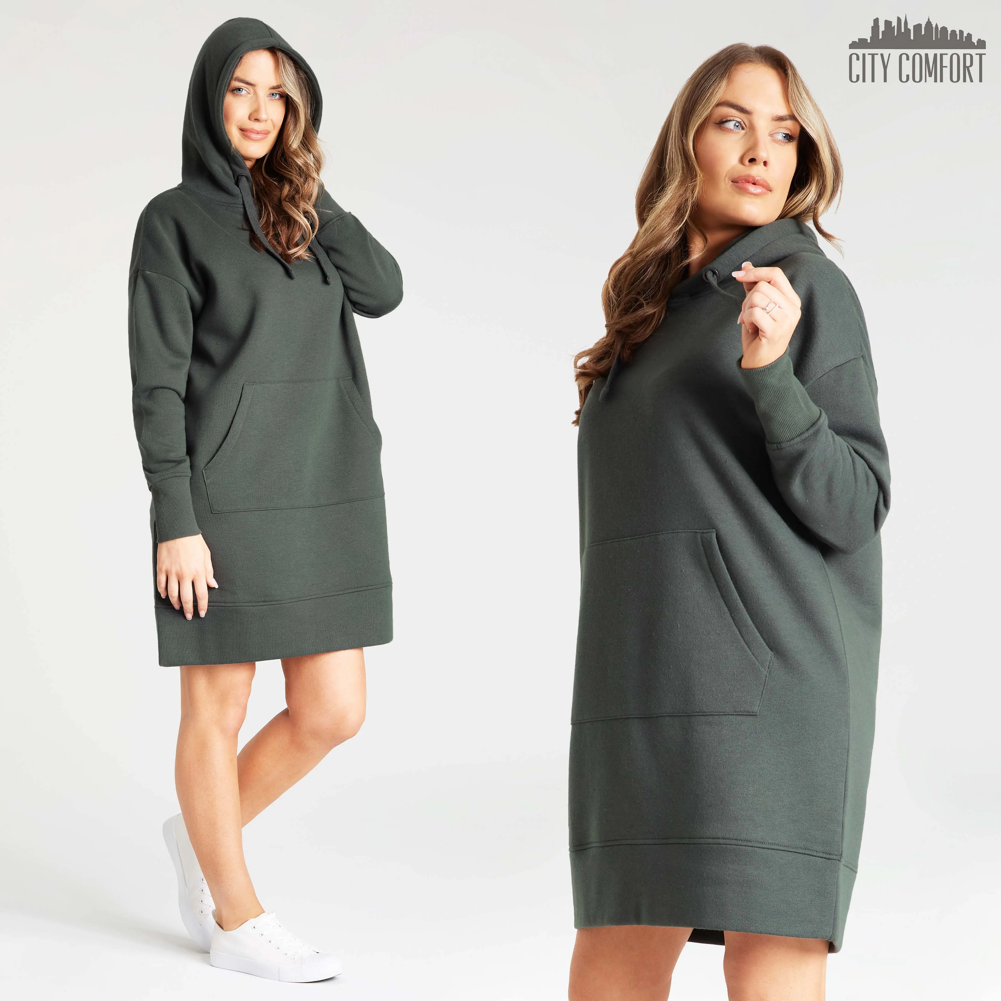 CityComfort Hoodies for Women, Hoodie Dresses for Women, Oversized Jumper