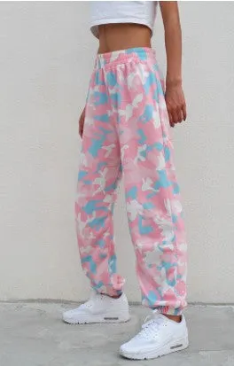 Cotton Candy Camouflage Joggers