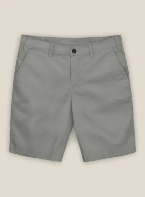 Dark Gray Stretch Chino Shorts