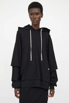 DRKSHDW Black Layered Hoodie