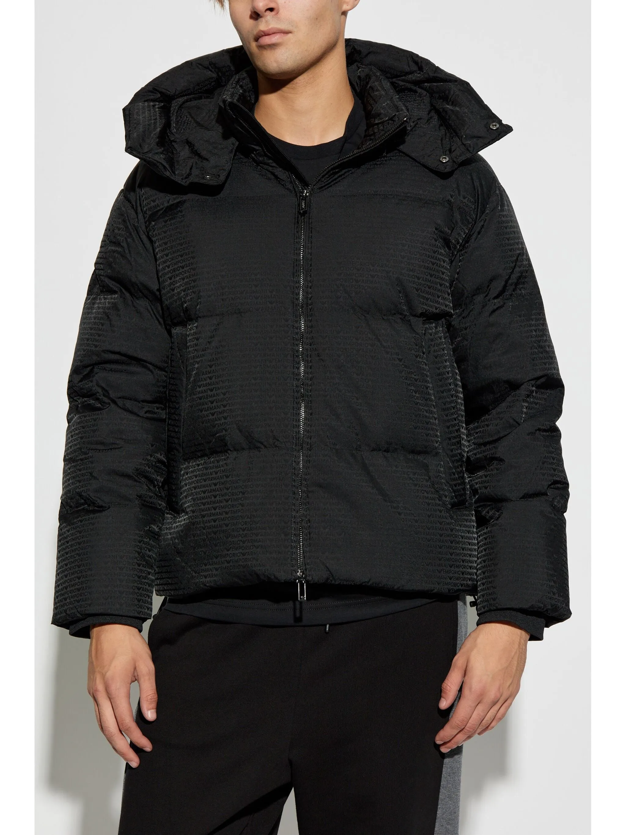 EMPORIO ARMANI MONOGRAM PADDED JACKET