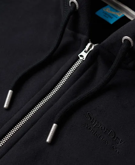 Essential Logo Zip Hoodie - Black