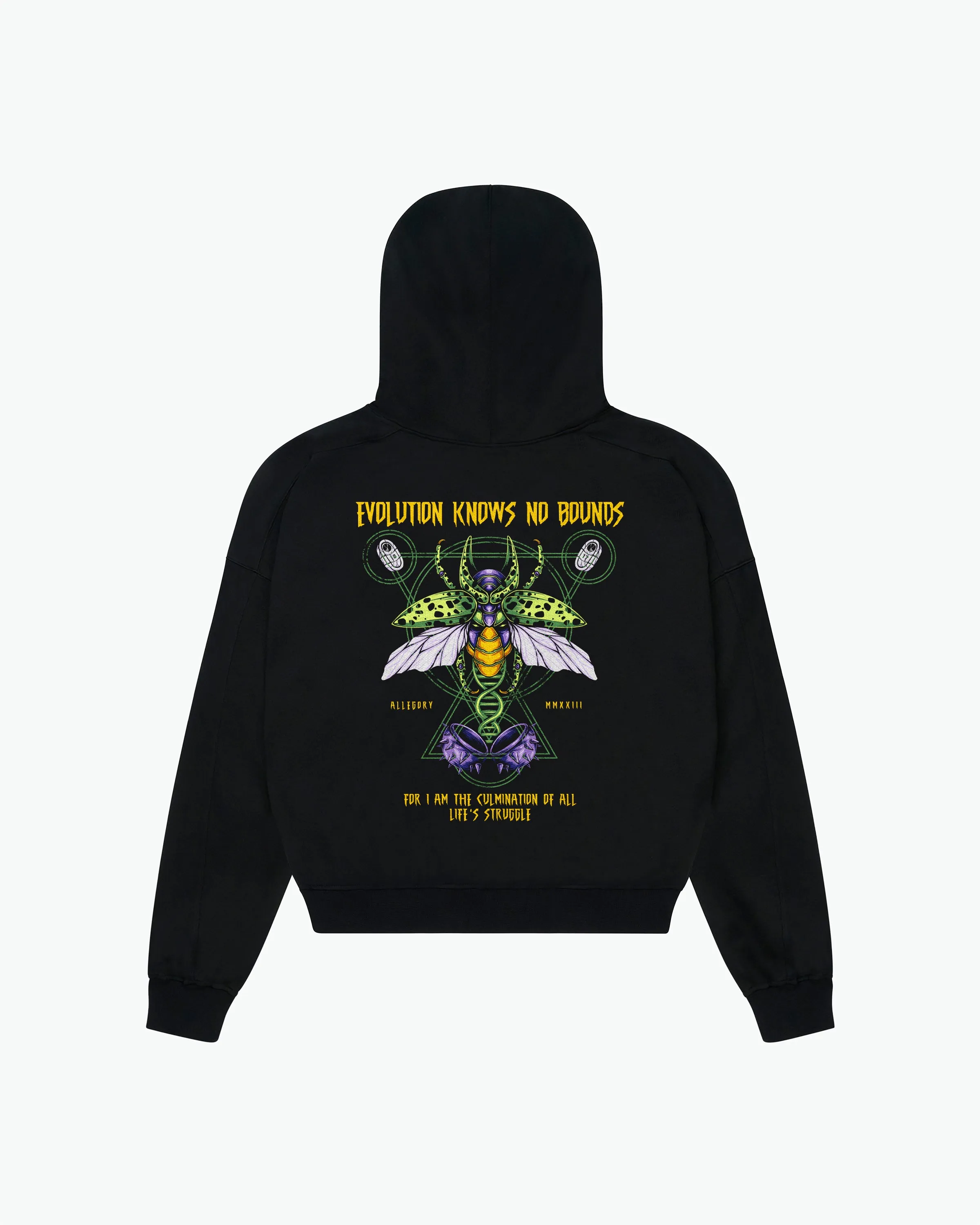 Evolution Cell Heavyweight Hoodie / Black