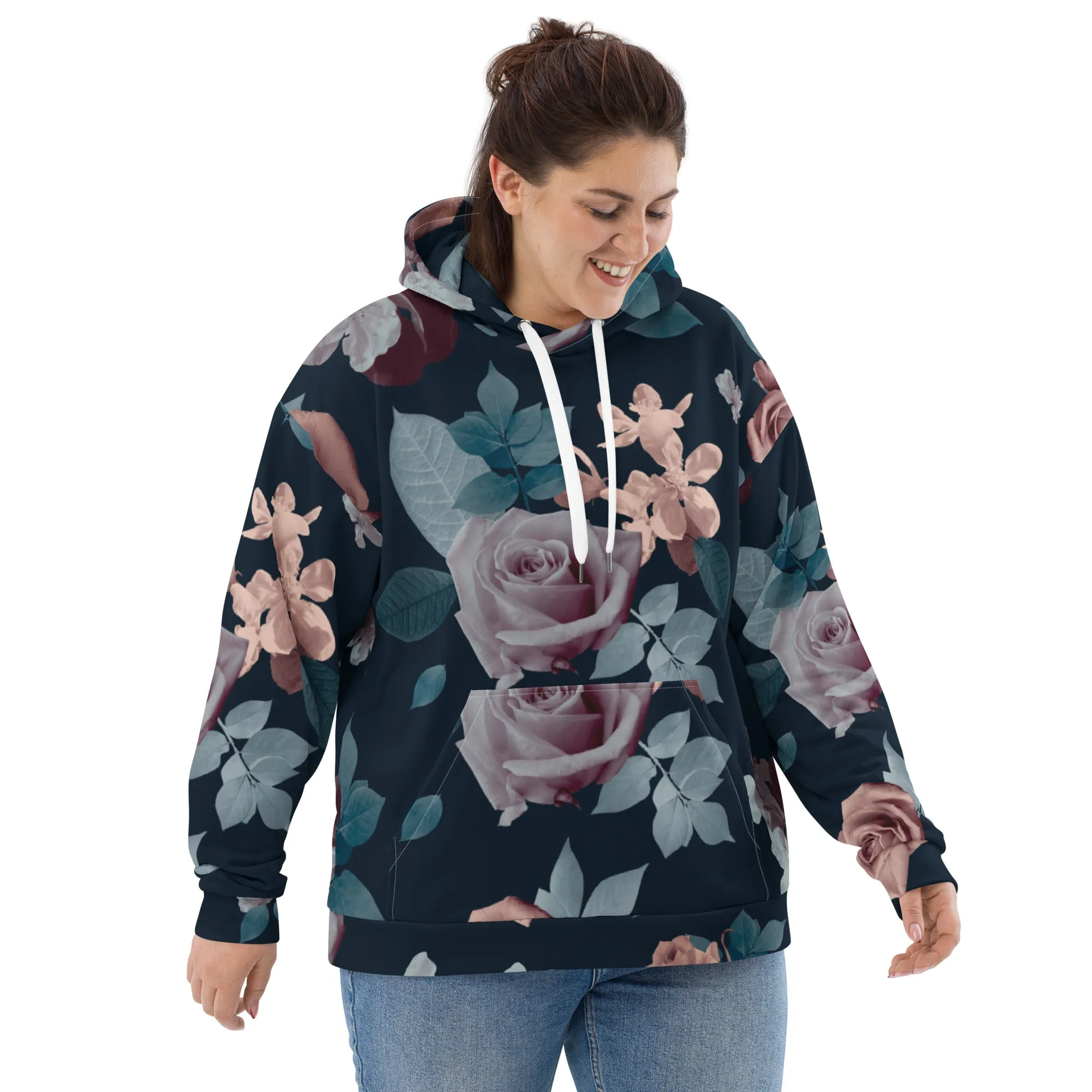 Floral Hoodie (Glamourange Spring Best Hoodies Collection - Flower Hoodies Print 0010)