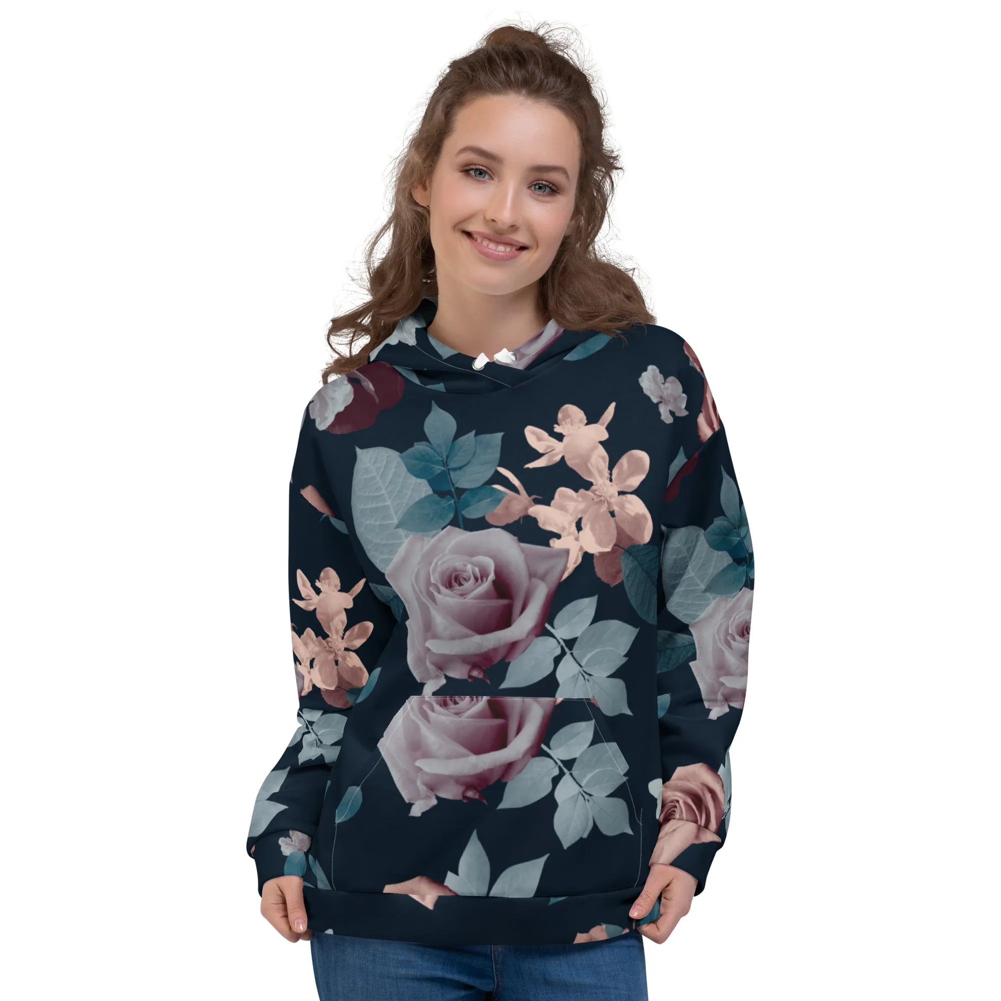 Floral Hoodie (Glamourange Spring Best Hoodies Collection - Flower Hoodies Print 0010)