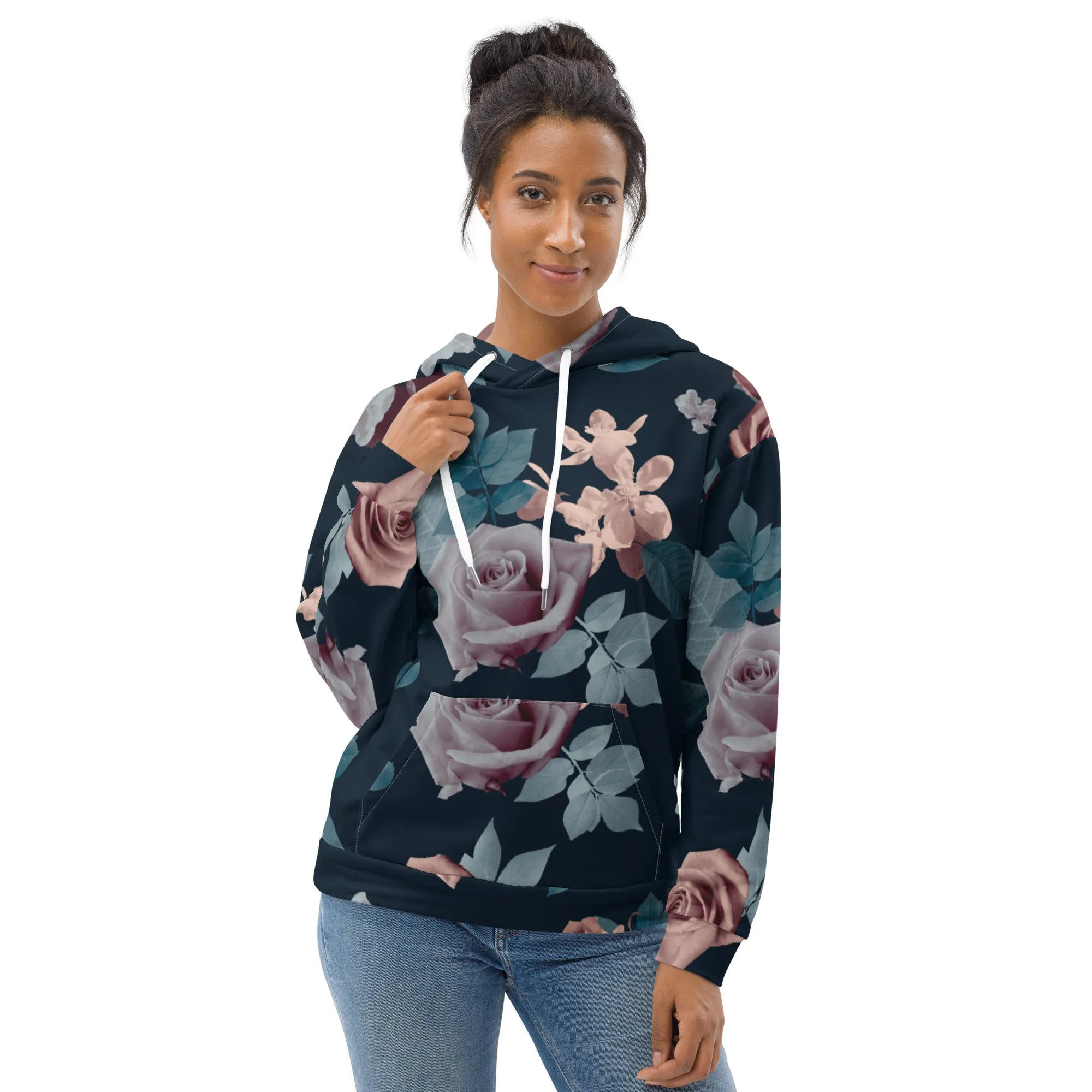 Floral Hoodie (Glamourange Spring Best Hoodies Collection - Flower Hoodies Print 0010)