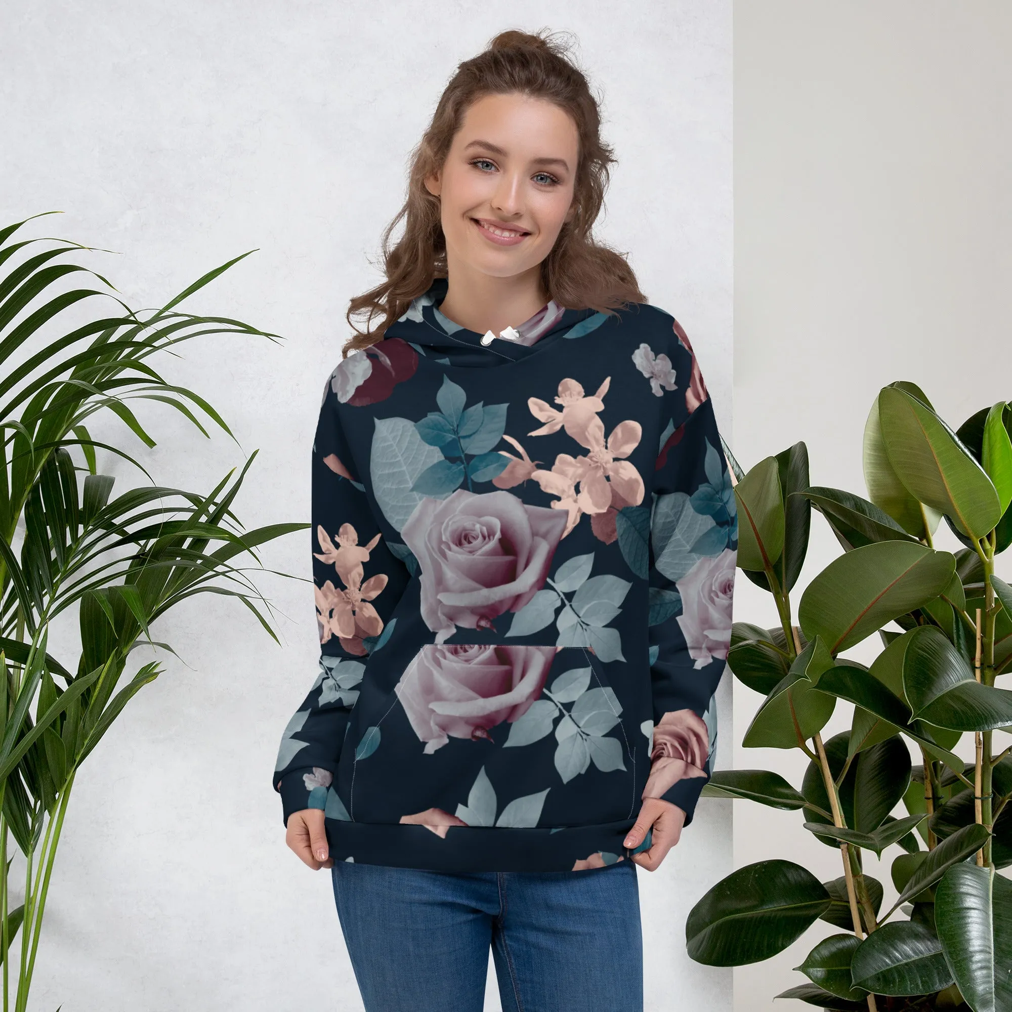 Floral Hoodie (Glamourange Spring Best Hoodies Collection - Flower Hoodies Print 0010)