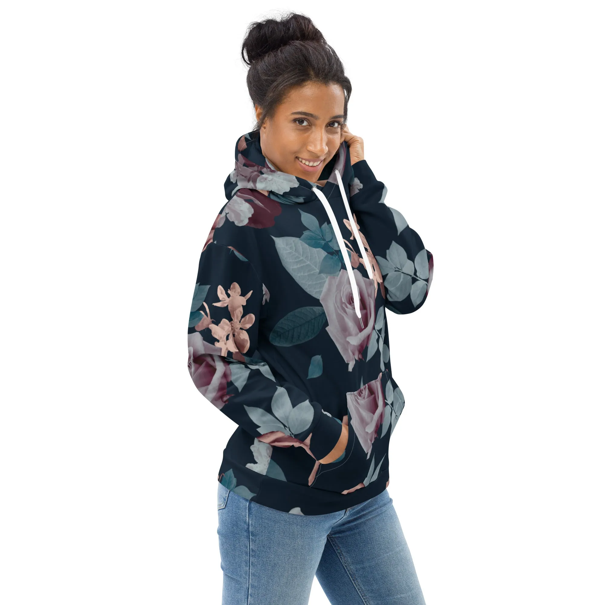 Floral Hoodie (Glamourange Spring Best Hoodies Collection - Flower Hoodies Print 0010)