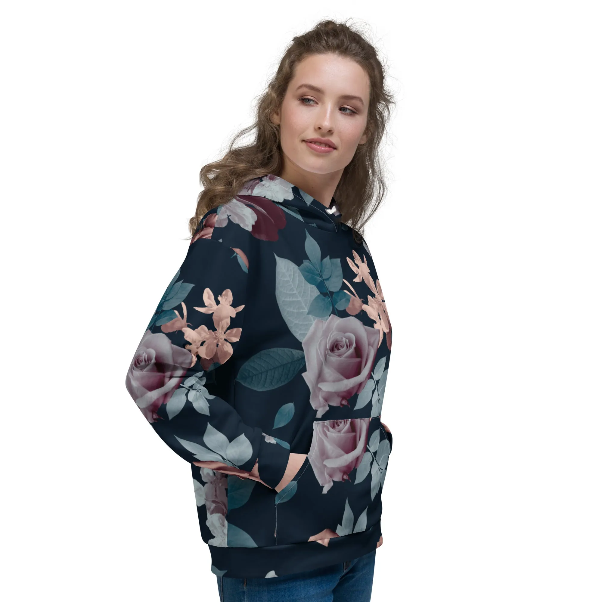 Floral Hoodie (Glamourange Spring Best Hoodies Collection - Flower Hoodies Print 0010)