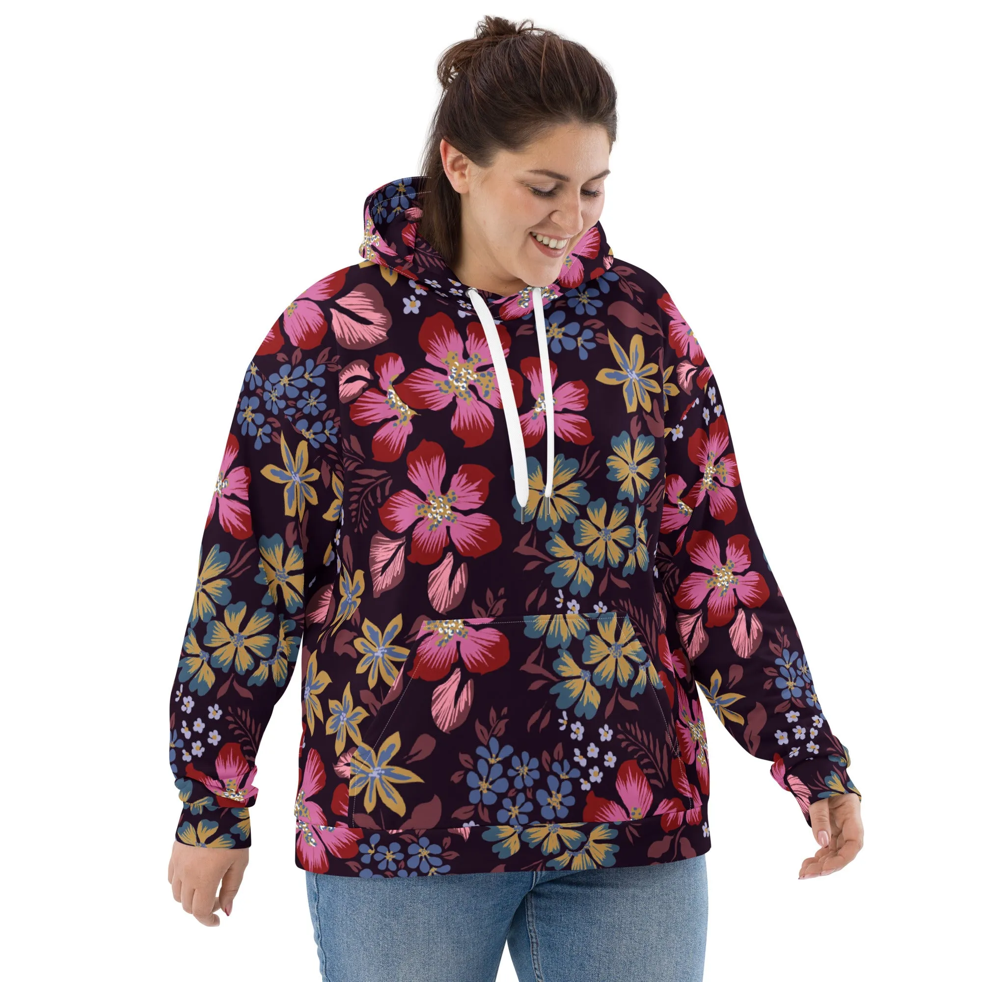 Floral Hoodie (Glamourange Spring Best Hoodies Collection - Flower Hoodies Print 0013)