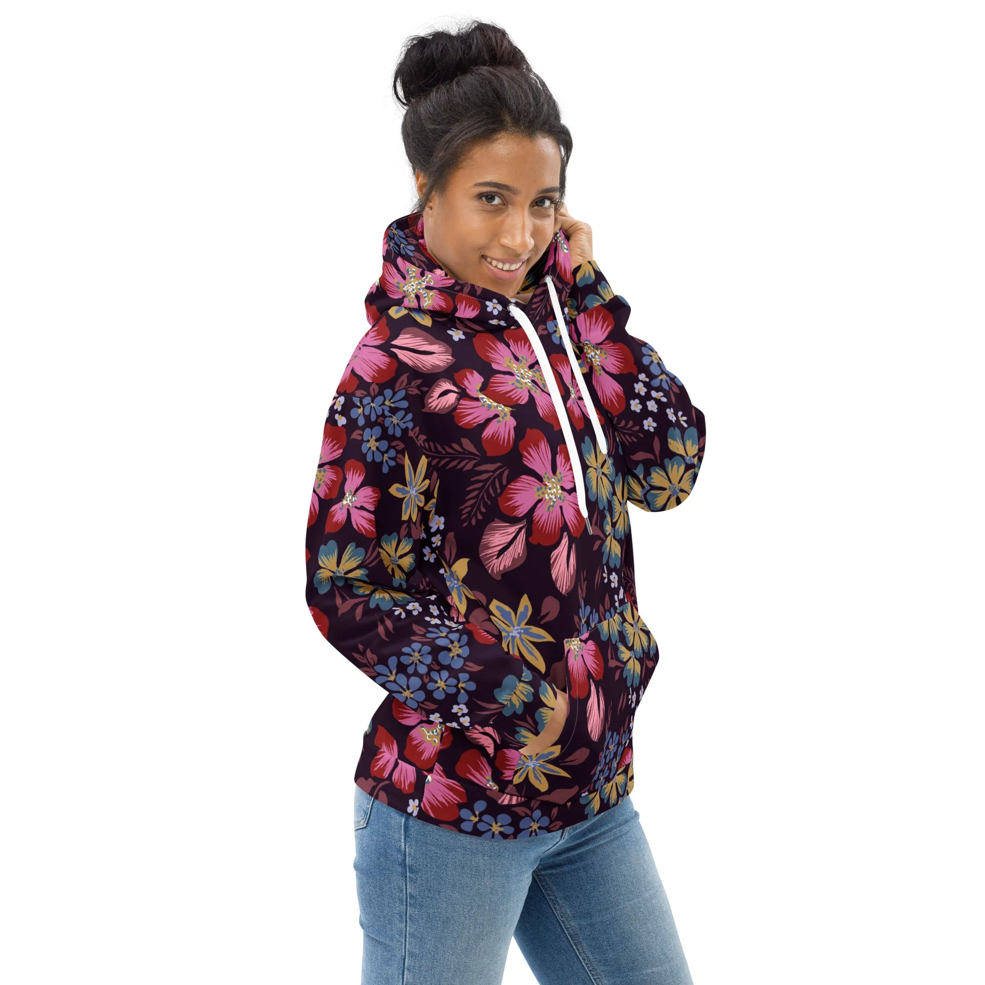 Floral Hoodie (Glamourange Spring Best Hoodies Collection - Flower Hoodies Print 0013)