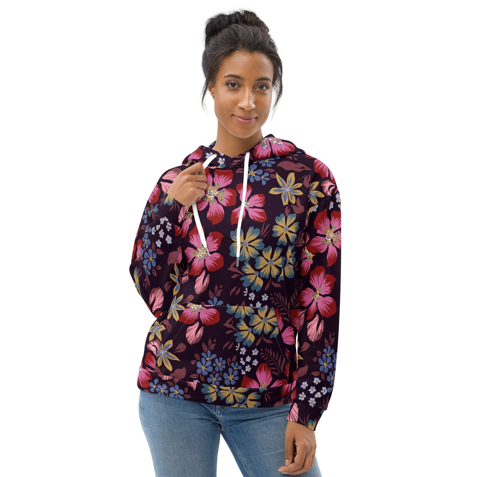 Floral Hoodie (Glamourange Spring Best Hoodies Collection - Flower Hoodies Print 0013)