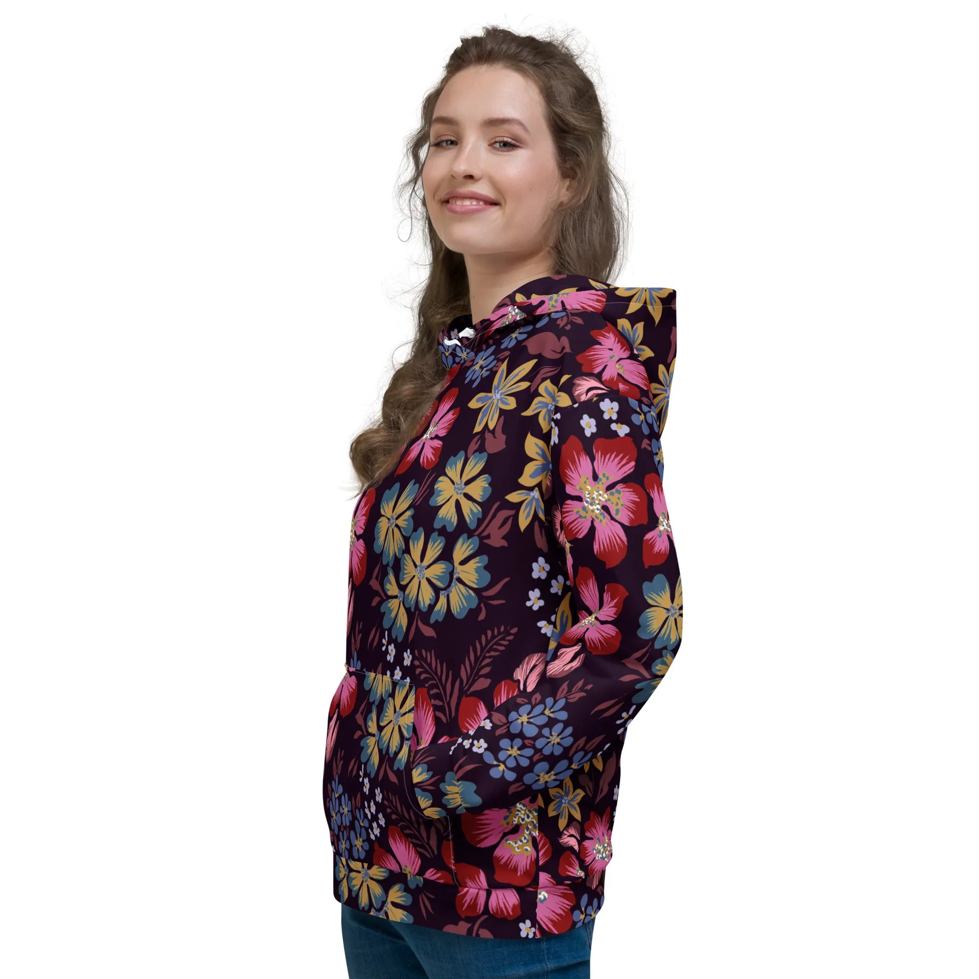 Floral Hoodie (Glamourange Spring Best Hoodies Collection - Flower Hoodies Print 0013)