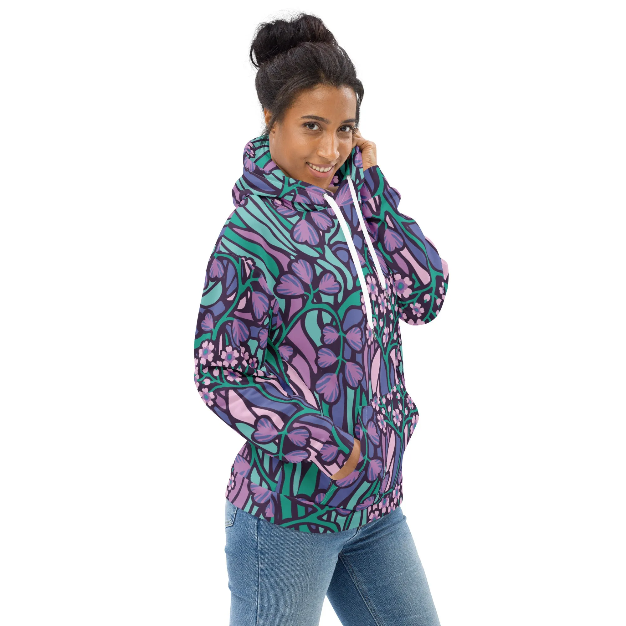 Floral Hoodie (Glamourange Spring Best Hoodies Collection - Flower Hoodies Print 0015)