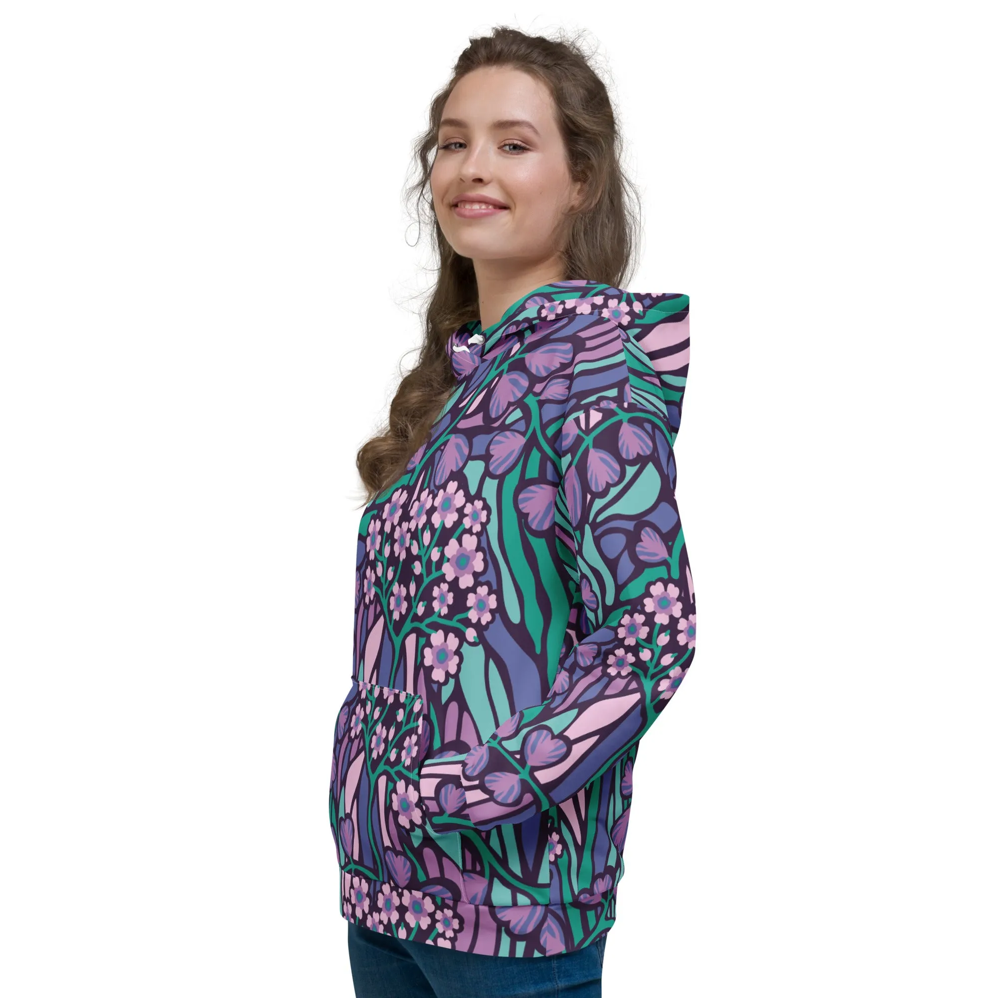 Floral Hoodie (Glamourange Spring Best Hoodies Collection - Flower Hoodies Print 0015)