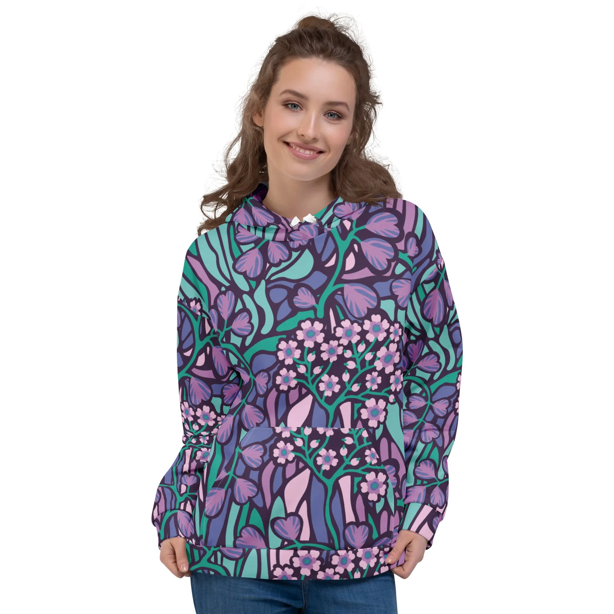 Floral Hoodie (Glamourange Spring Best Hoodies Collection - Flower Hoodies Print 0015)