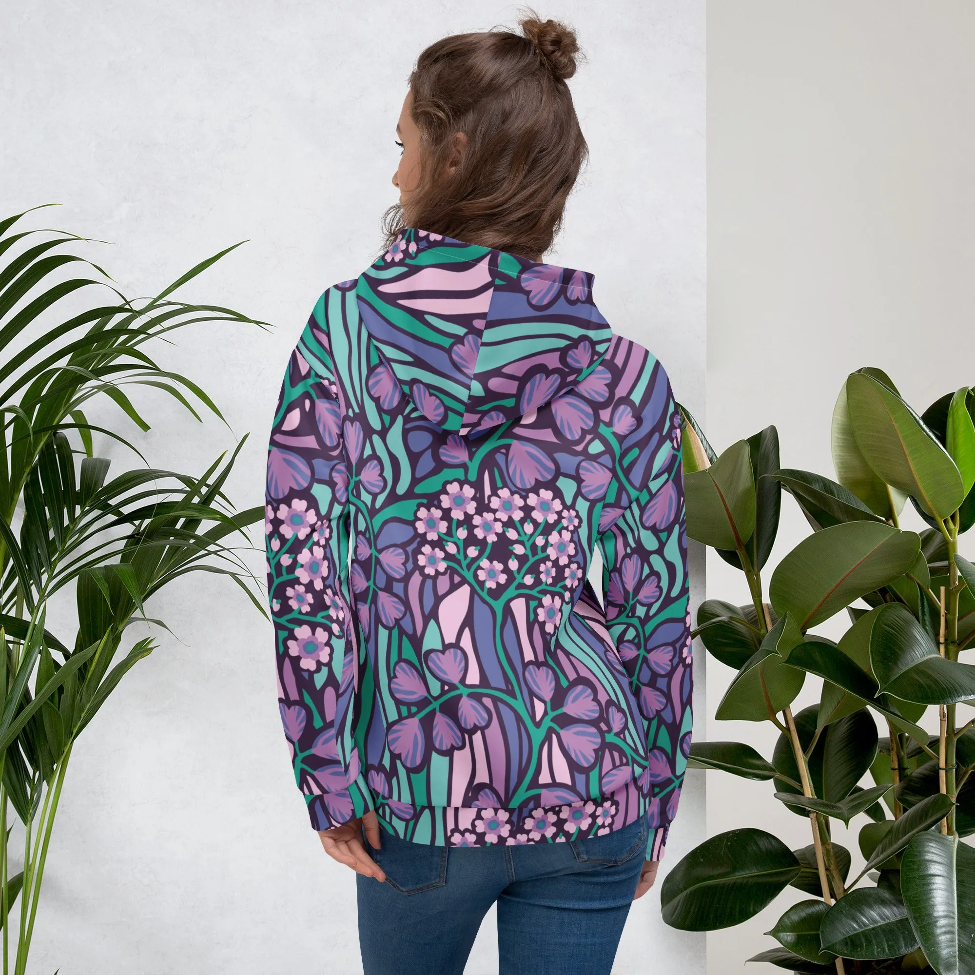 Floral Hoodie (Glamourange Spring Best Hoodies Collection - Flower Hoodies Print 0015)