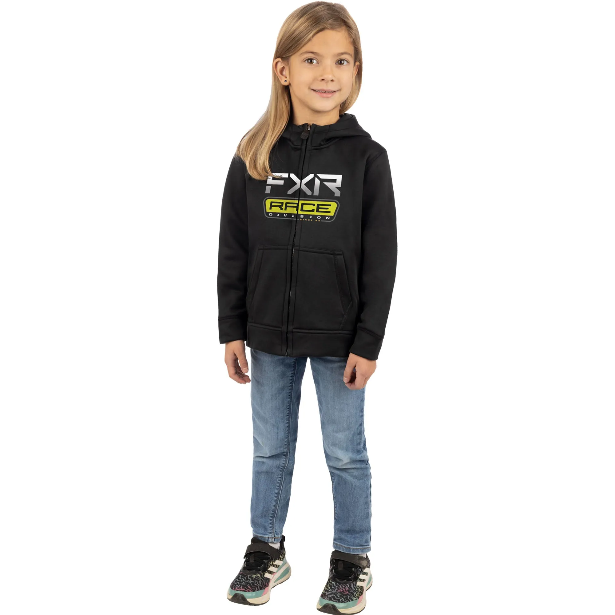 FXR Toddler Race Division Tech Hoodie Black/Hi-Vis