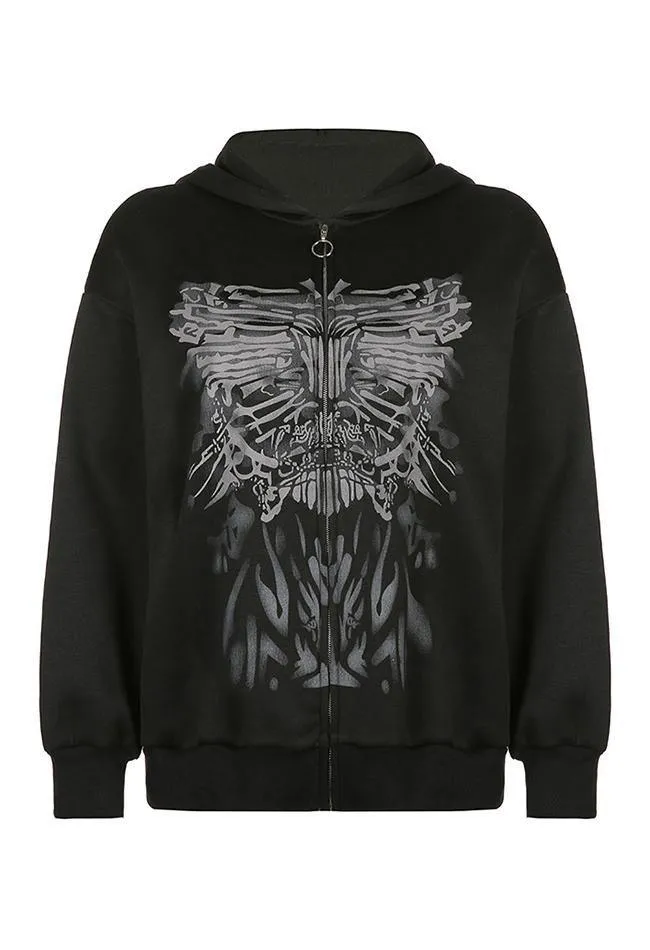 Goth Graphic Hoodie