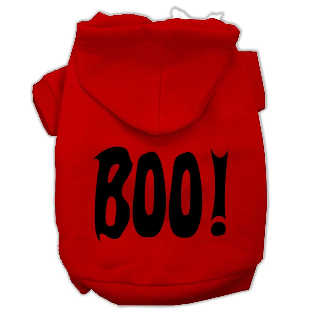 Halloween Pet Dog & Cat Hoodie Screen Printed, "Boo"