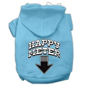 Happy Meter Screen Printed Dog Pet Hoodies Baby Blue Size Xs (8)