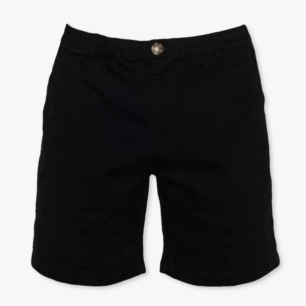 Jet Black 7" Stretch Shorts