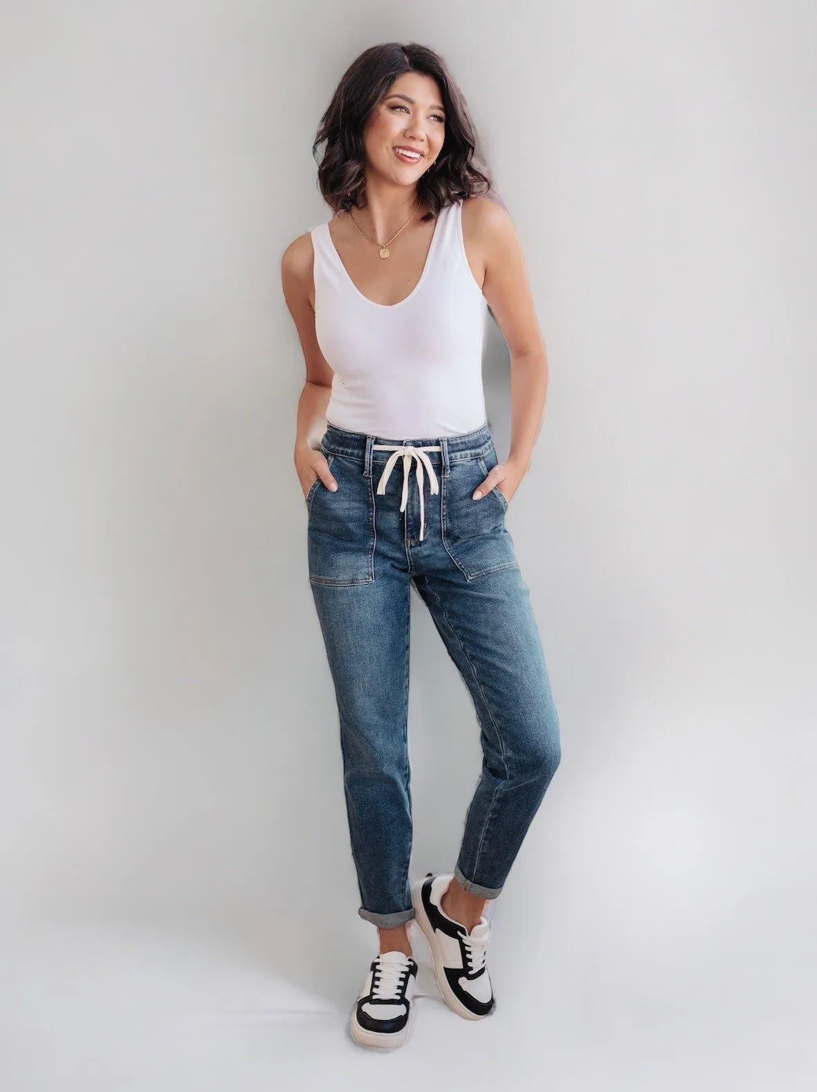 Judy Blue Pull On Denim Joggers