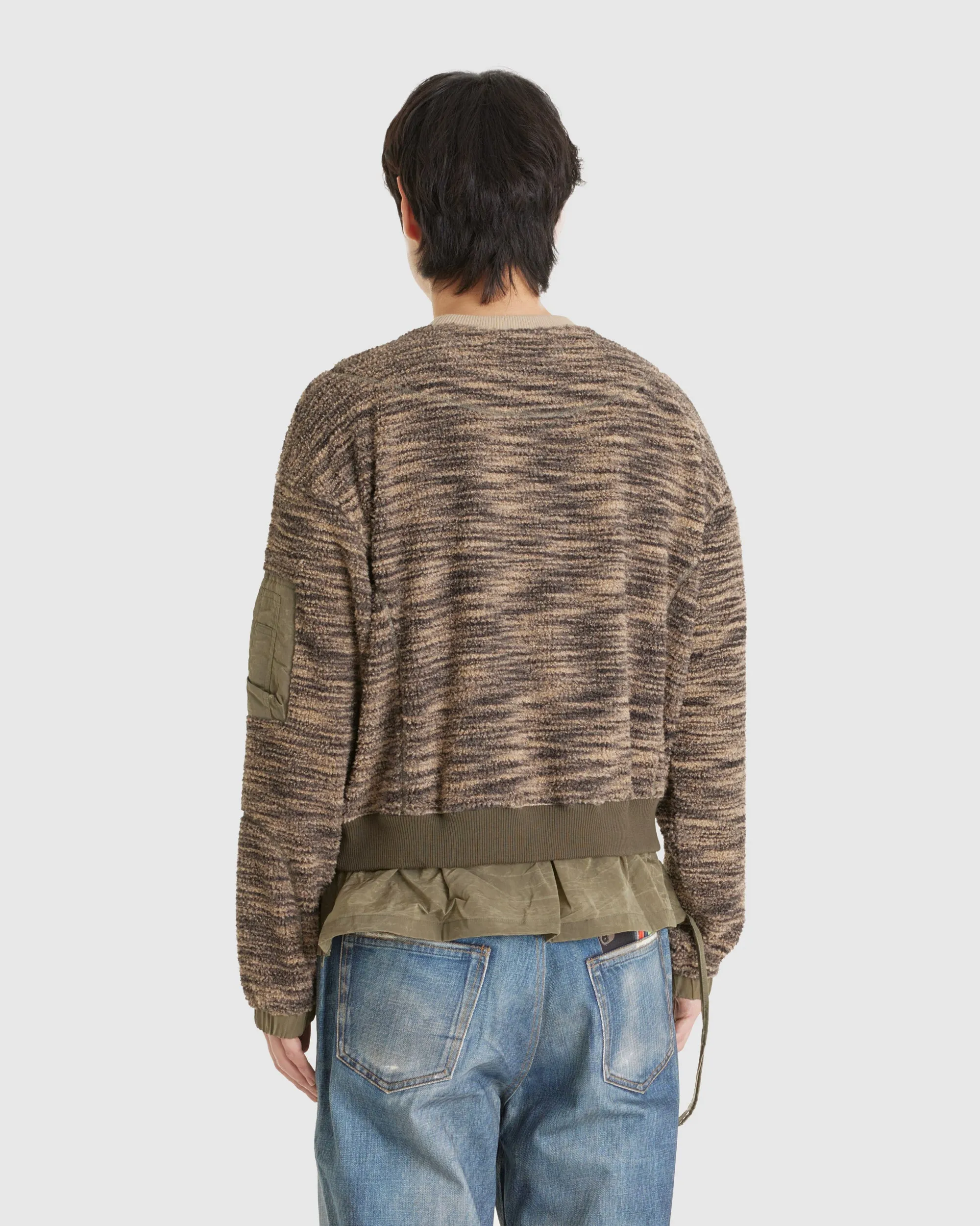 Layered Fleece Sweater