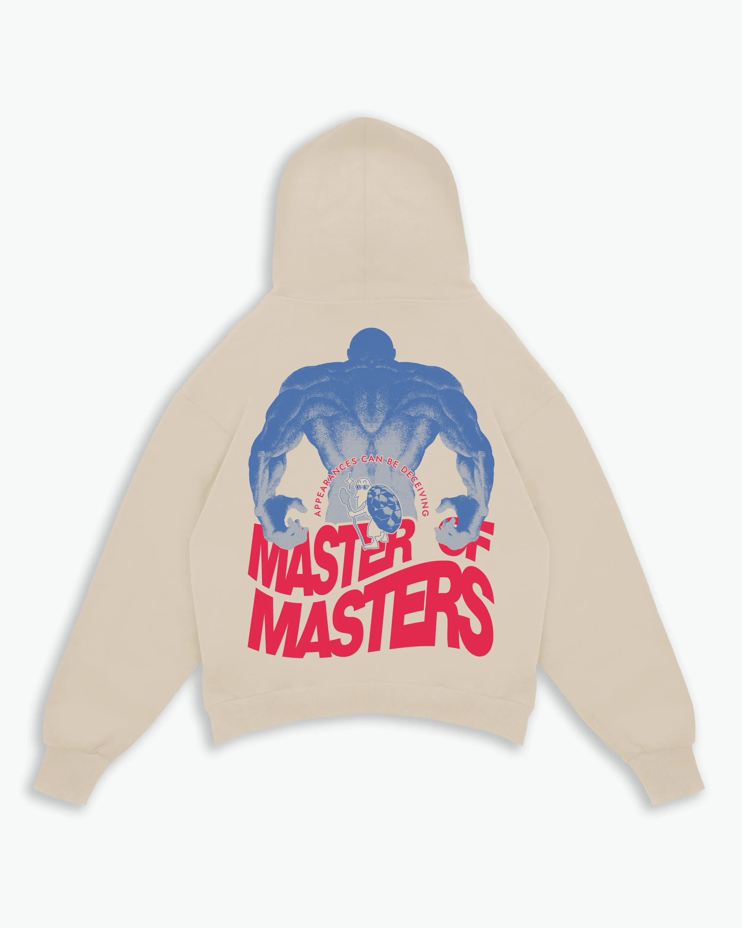 Masters Of Masters Heavyweight Hoodie / Sand / Blue / Red