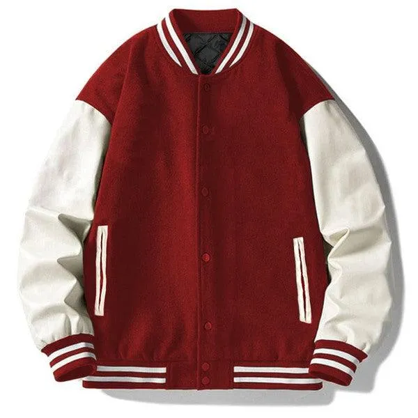 Men's Two Tone Letterman Jackets