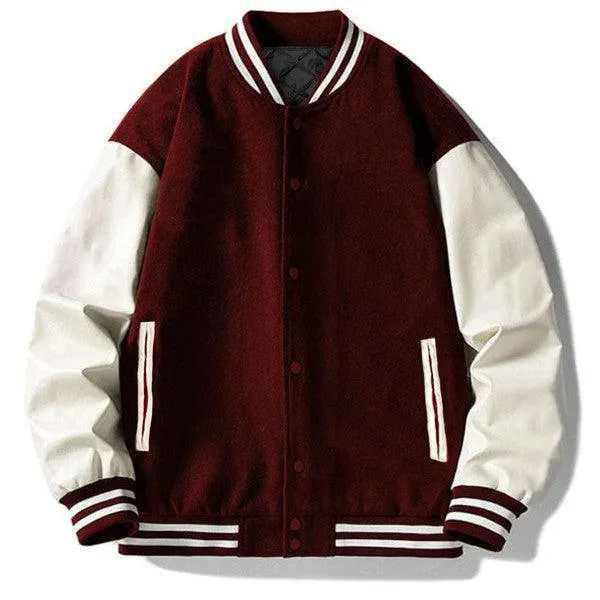 Men's Two Tone Letterman Jackets