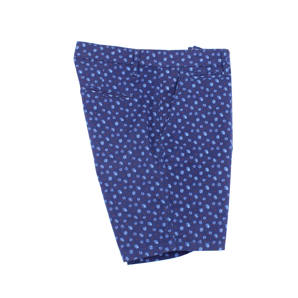 Modern Navy Dot Print Shorts