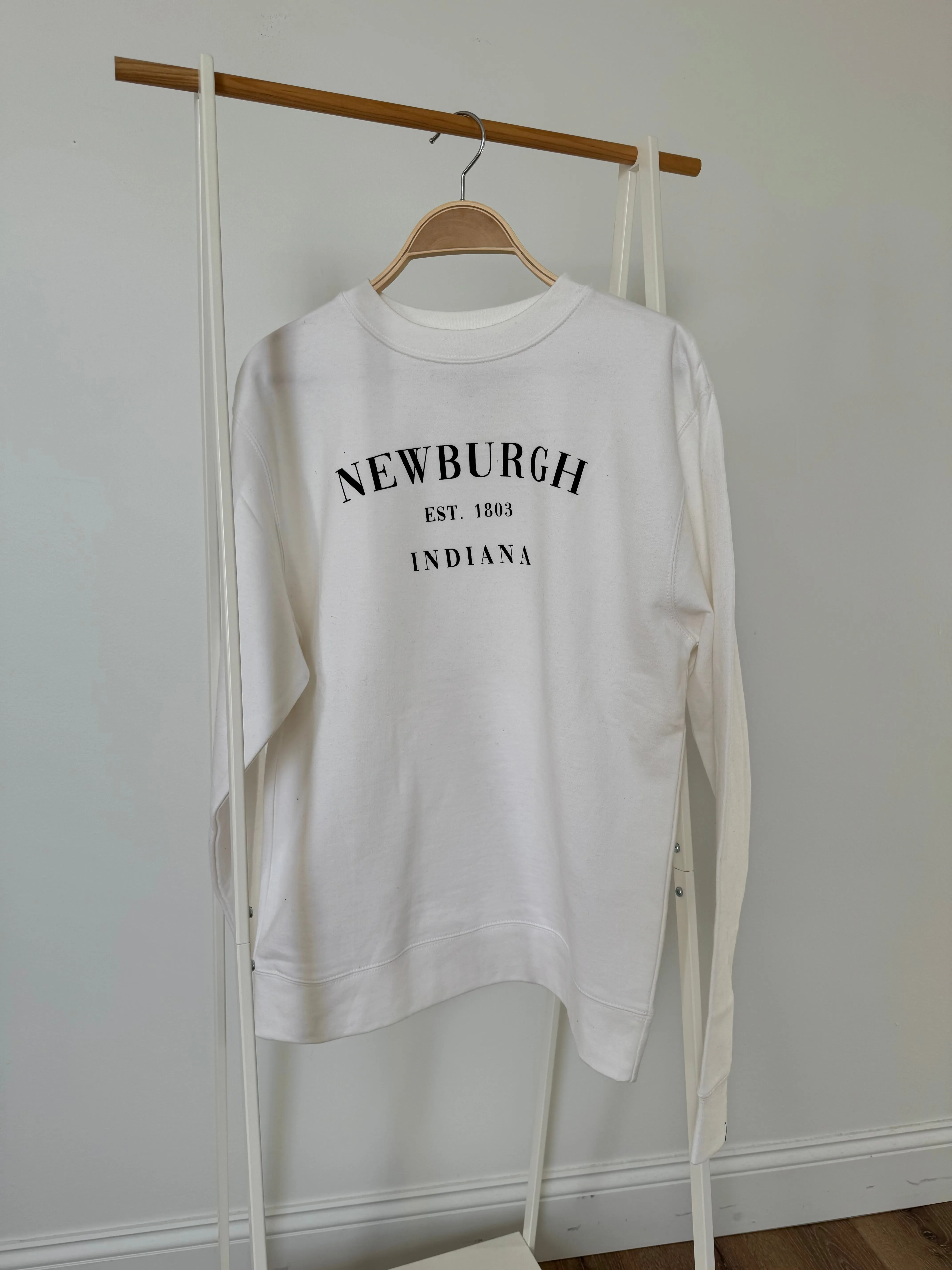 Newburgh Crew Sweatshirt - White/Black