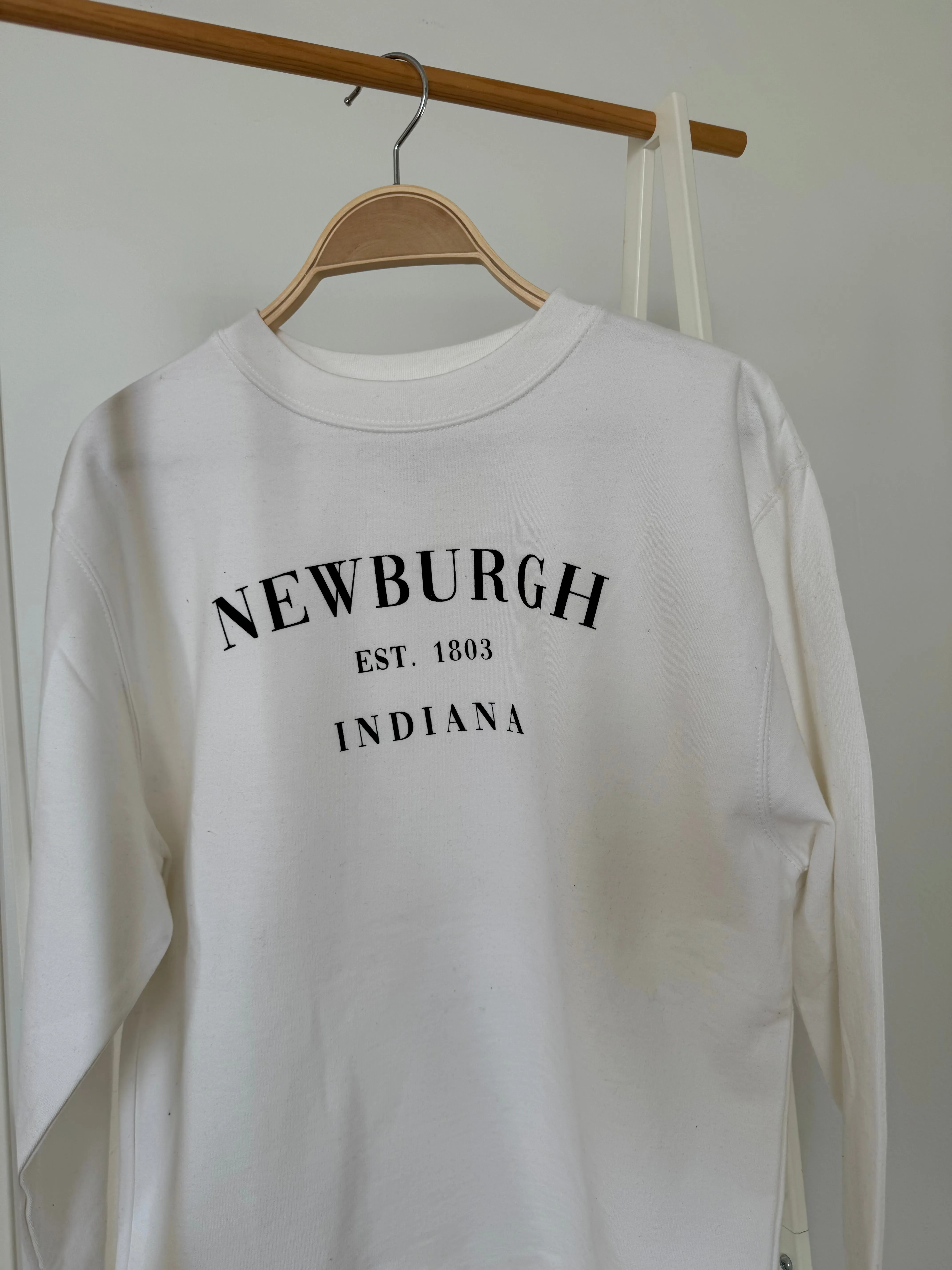 Newburgh Crew Sweatshirt - White/Black