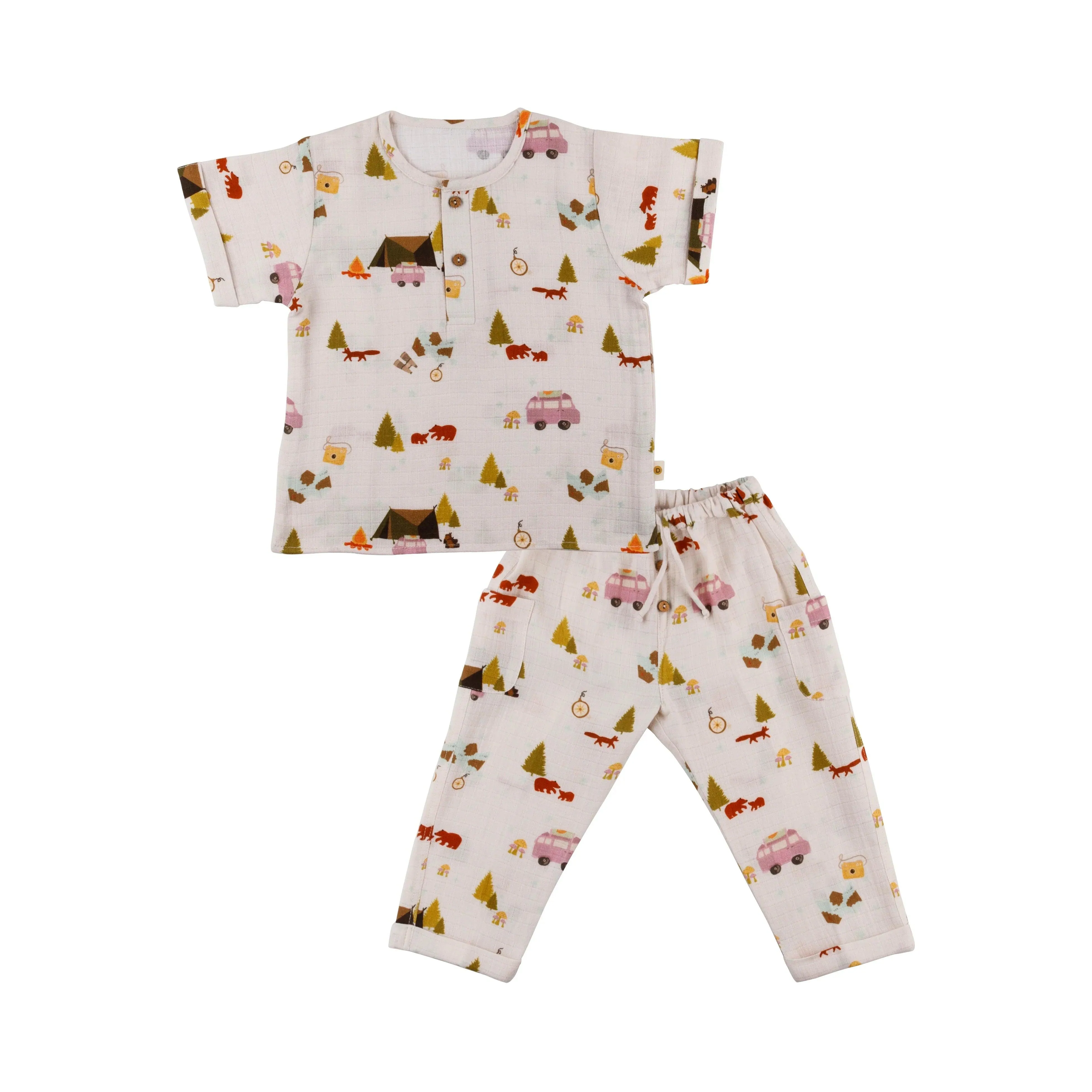 Organic Muslin Joggers Set | The Happy Camper