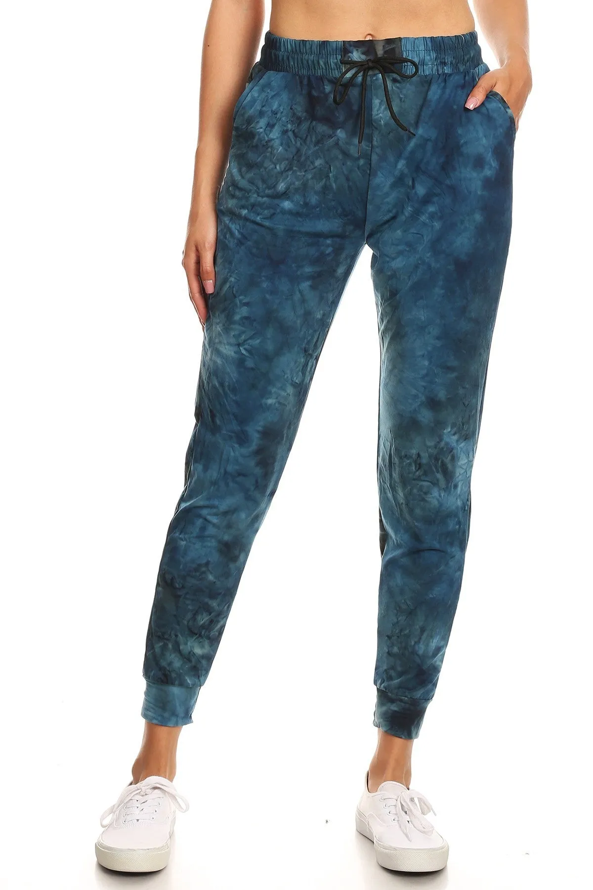 Plus Midnight Passion Tie dye printed joggers