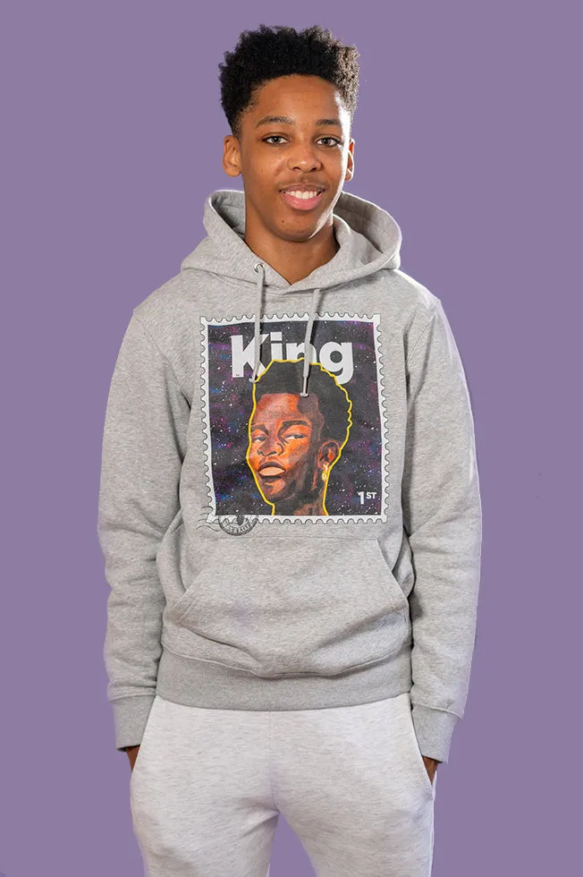 "King" Organic Cotton Hoodie - Grey