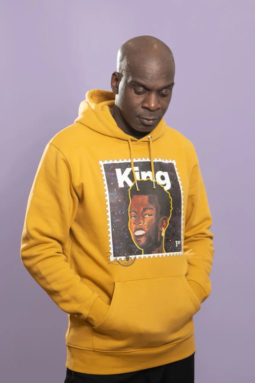 "King" Organic Cotton Hoodie - Mustard