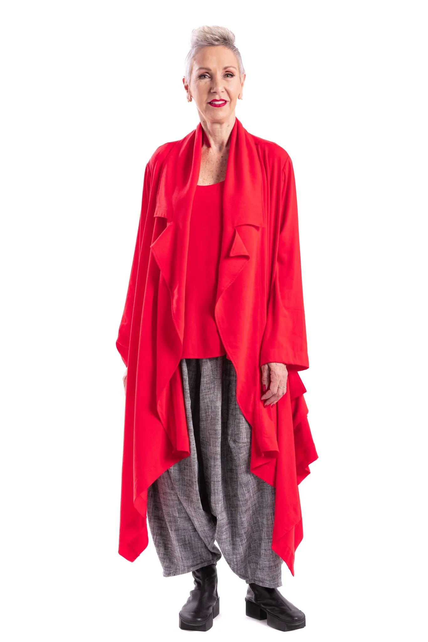 RED DRAPE JACKET RW