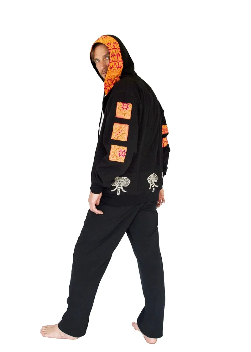 Reversible "Black Hmong" Tribal Hoody  -Limited Edition-